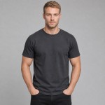 Men's Charcoal Heavyweight Blank T-Shirt