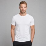 Men's White Moisture-Wicking Athletic T-Shirt