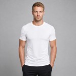 Men's White Moisture-Wicking Athletic T-Shirt